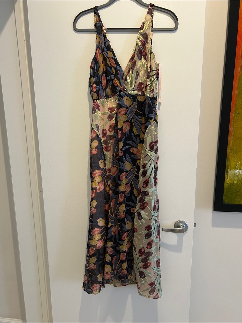 Cinq a sept Floral V-Neck Maxi Dress in Multicolor